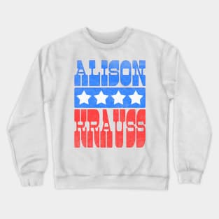 Alison Krauss / Retro Style County Music Fan Design Crewneck Sweatshirt